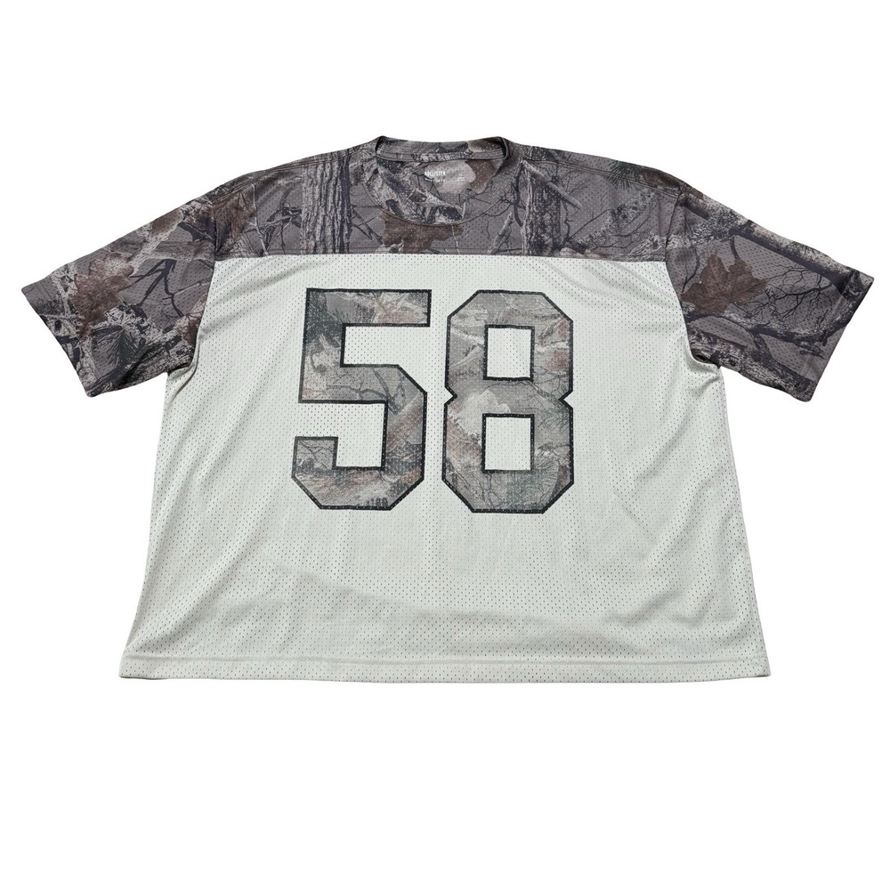 Hollister Men's Boxy Crop Fit Camo Jersey Shirt Top Size XL 26.5 x 27